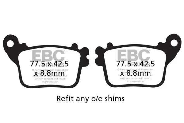 EBC Brakes - FA436HH Fully Sintered - EBC (Rear)