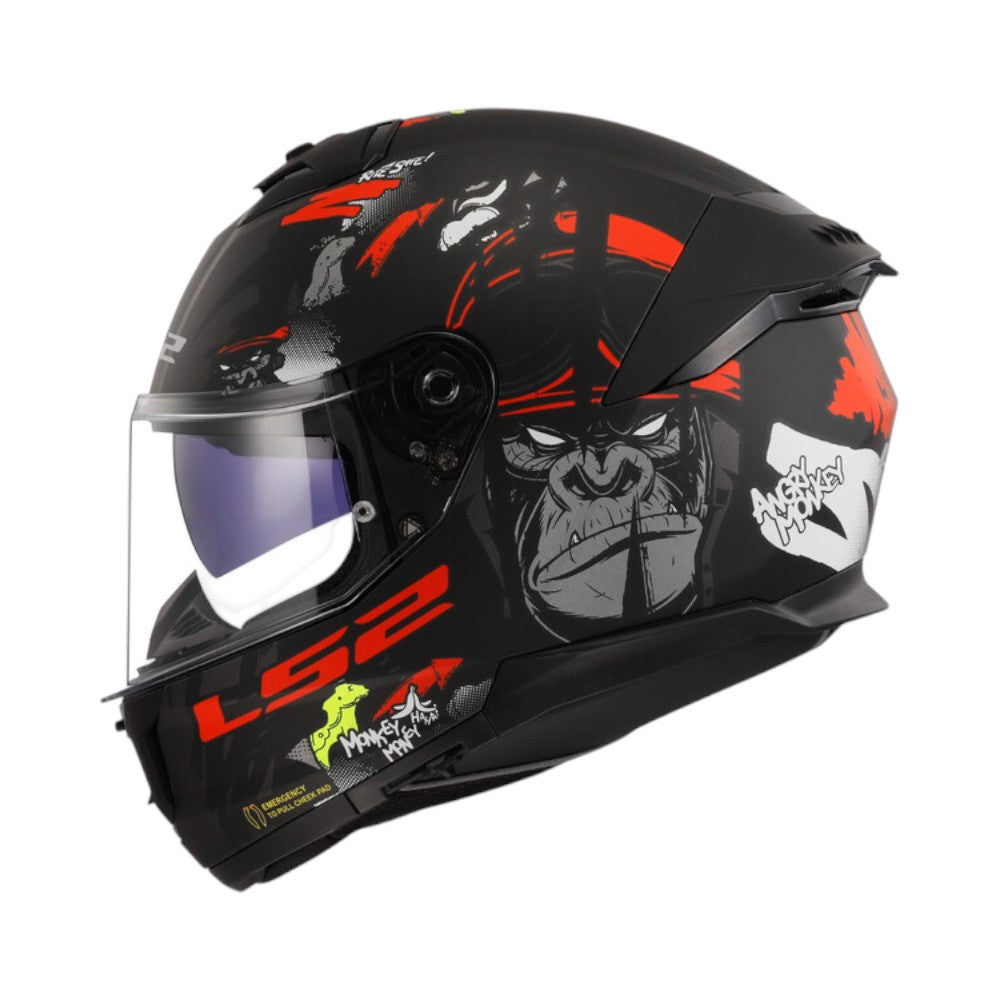 FF320 Stream II Angry Monkey Matt Black Red