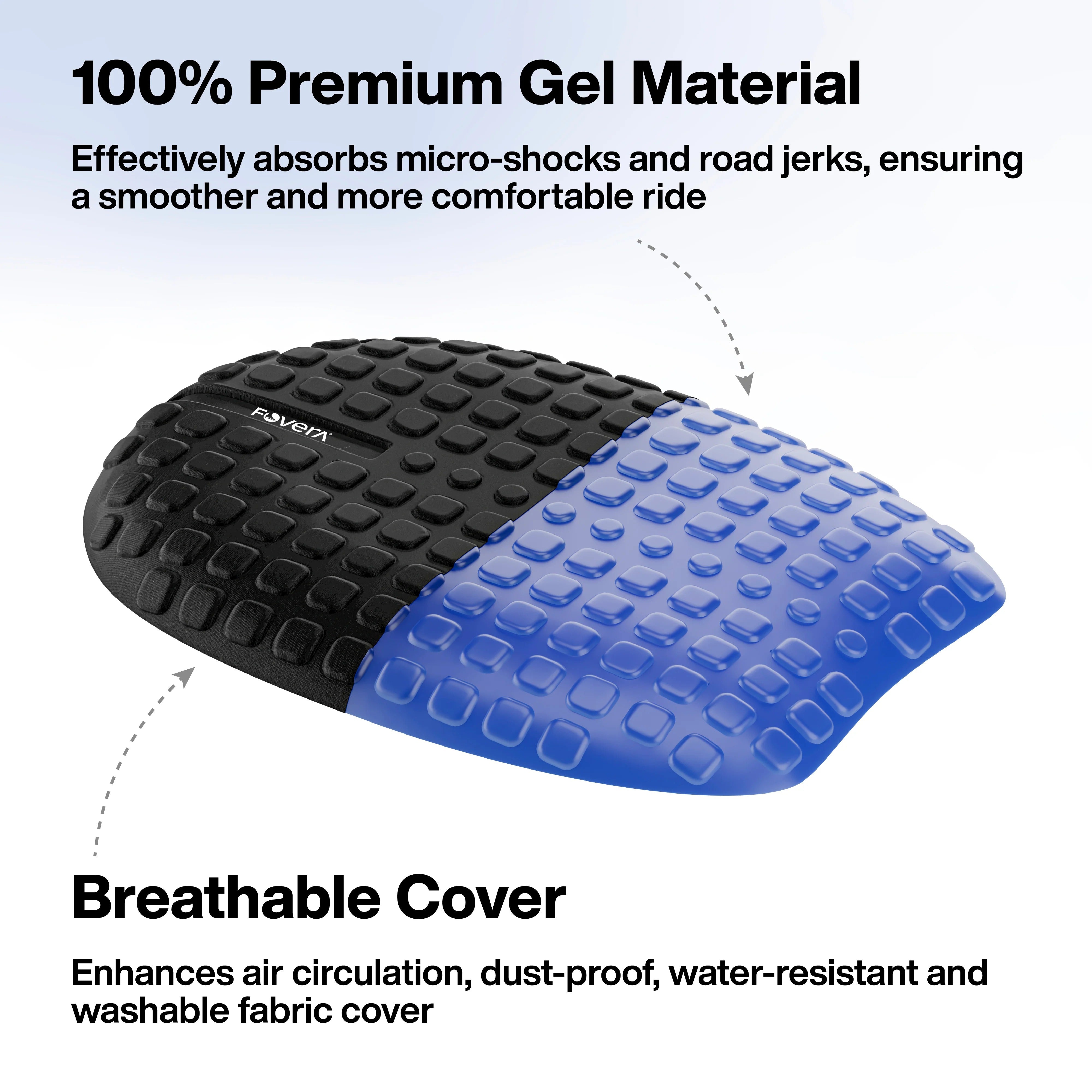 FOVERA Motorcycle Gel Seat Cushion