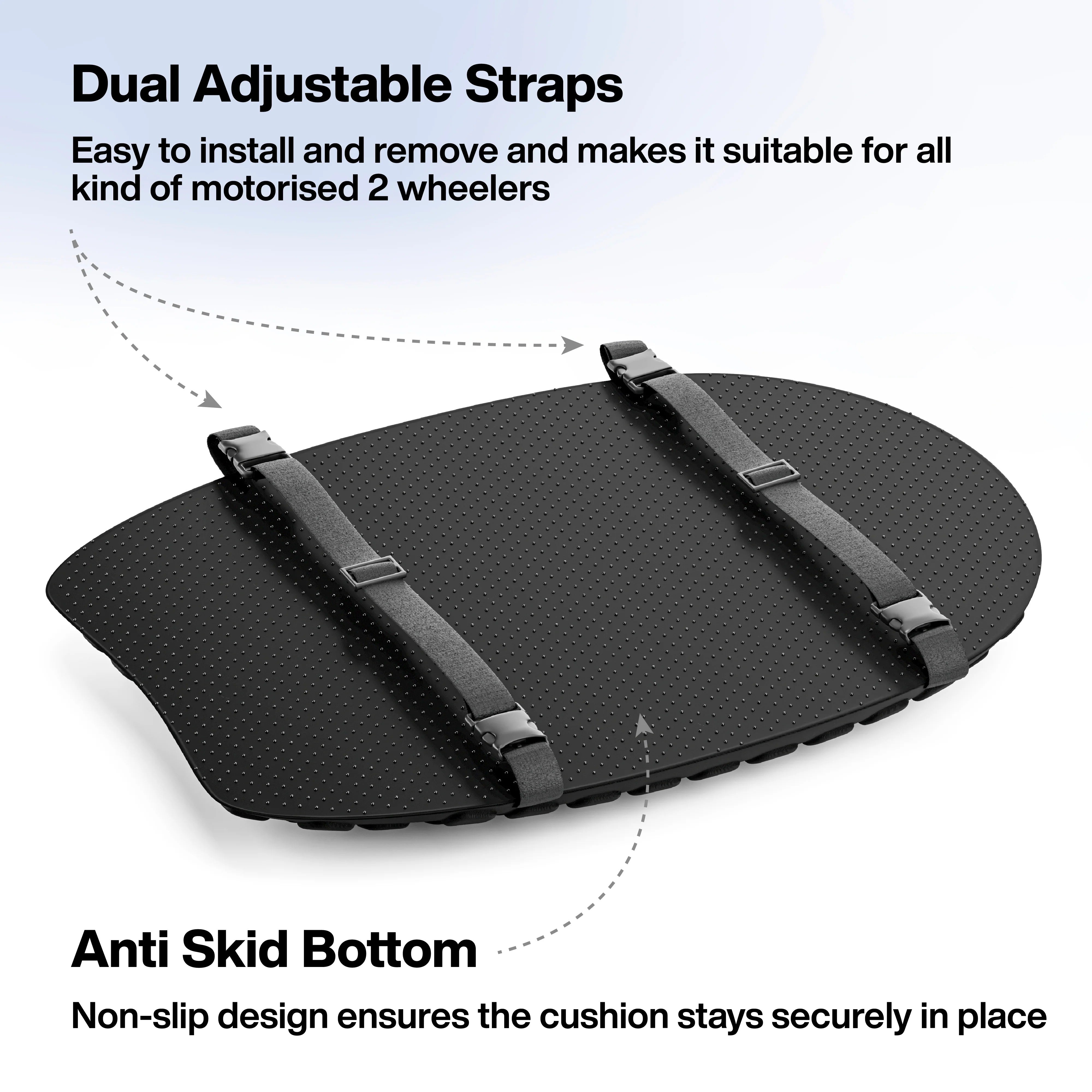 FOVERA Motorcycle Gel Seat Cushion