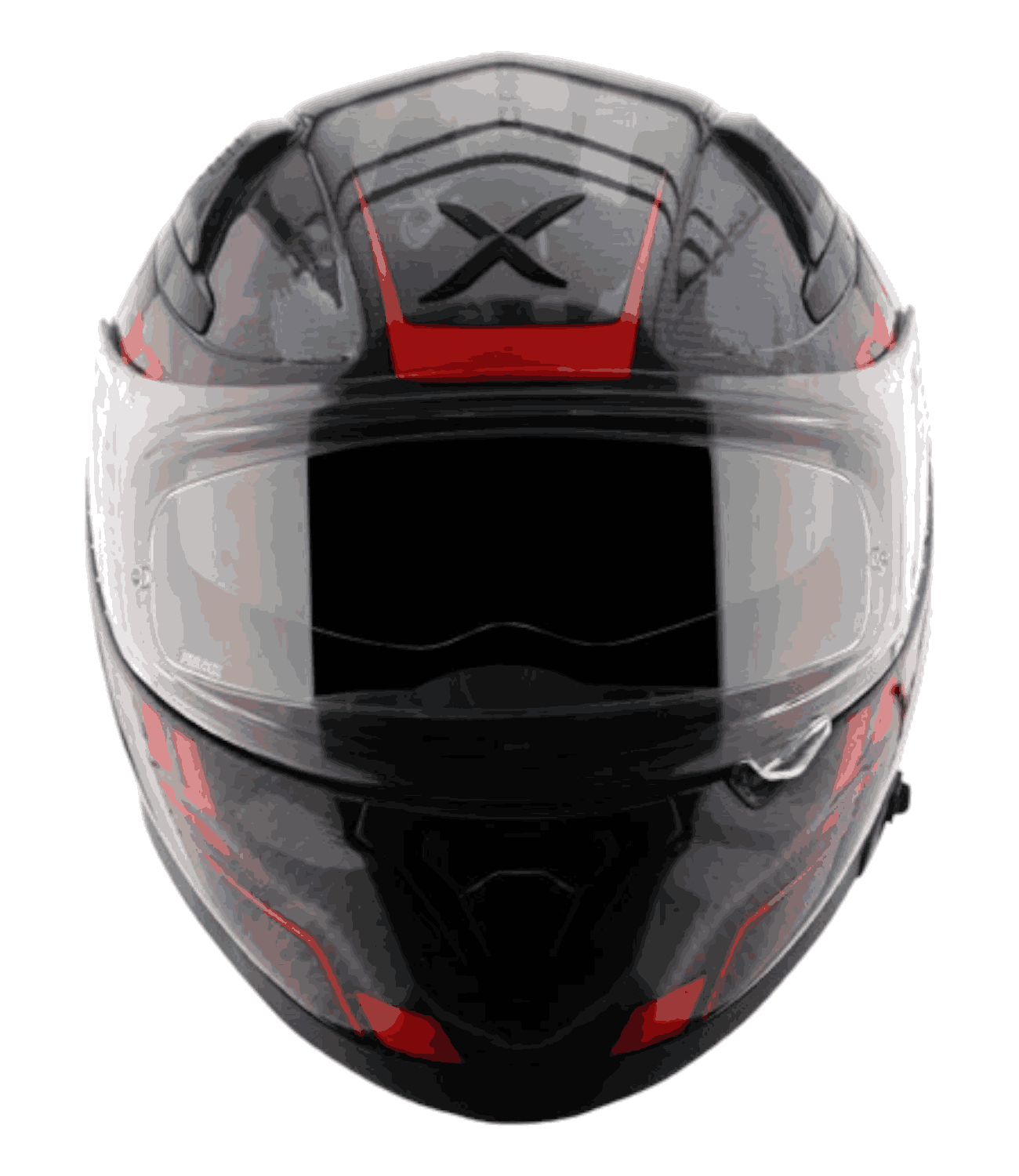 Axor Apex Carbon Small Checks Gloss Red Helmet