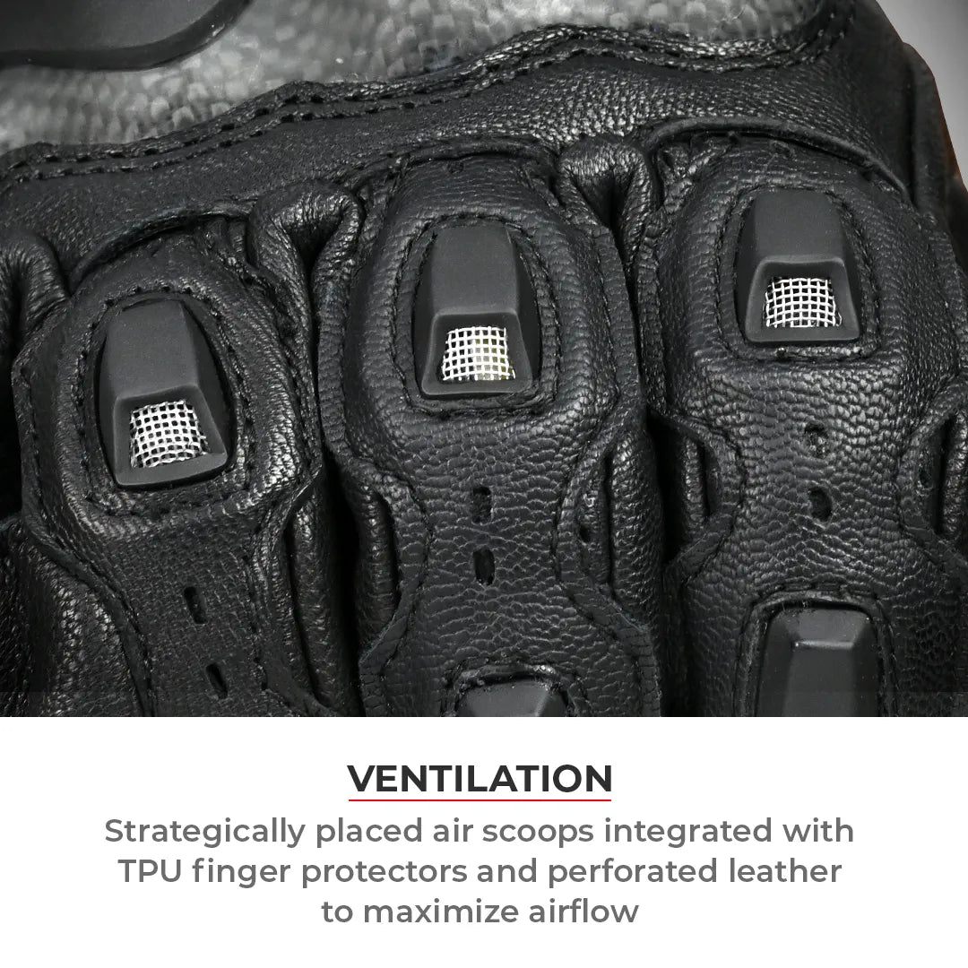 Viaterra Grid MK3 Full Gauntlet Riding Gloves