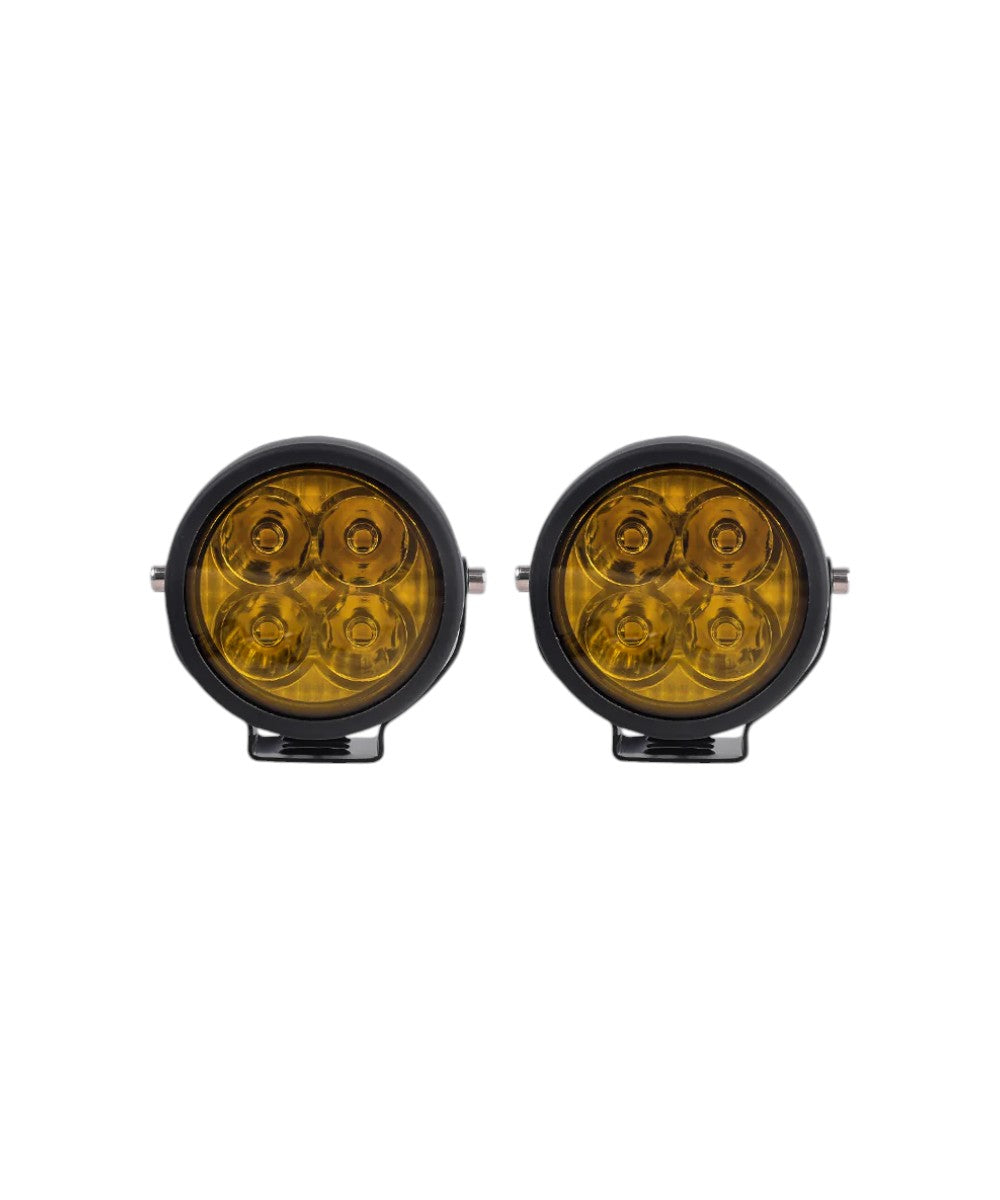 HJG 4 LED Round With Harness 40W