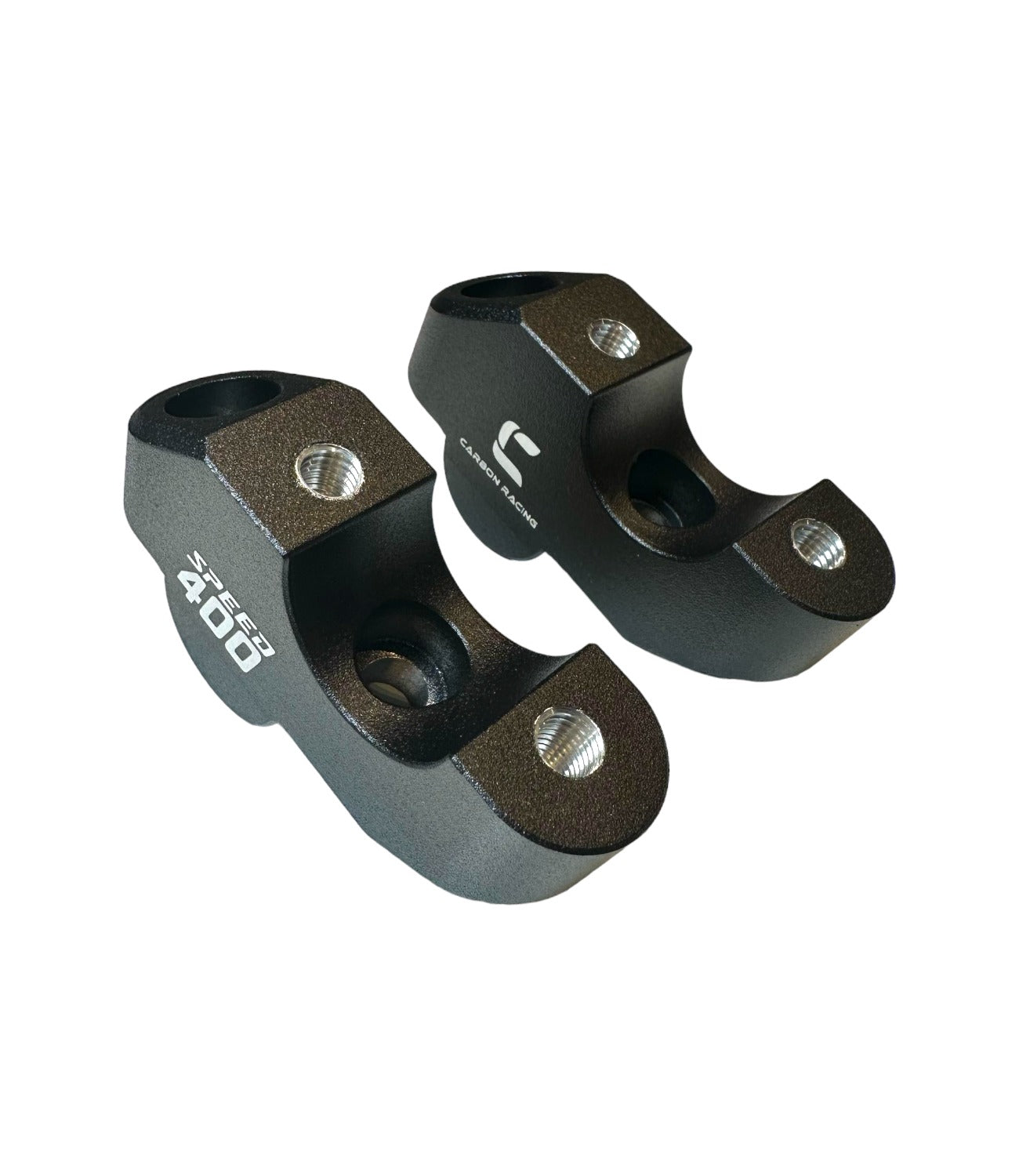 Carbon Racing Pull-Back Handlebar Risers For Triumph Speed 400 (Offset)