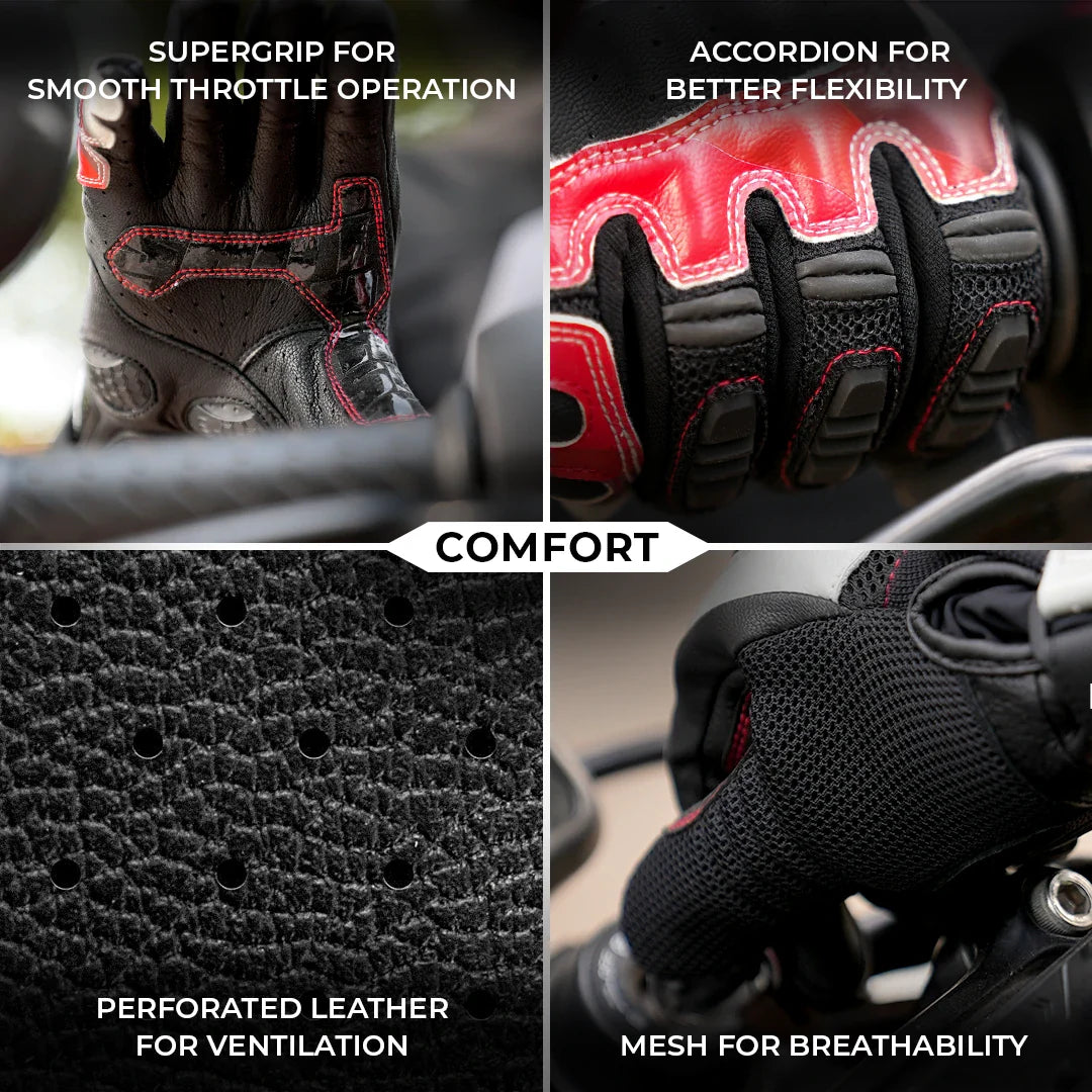 Viaterra Holeshot Pro Semi-Gauntlet Riding Gloves