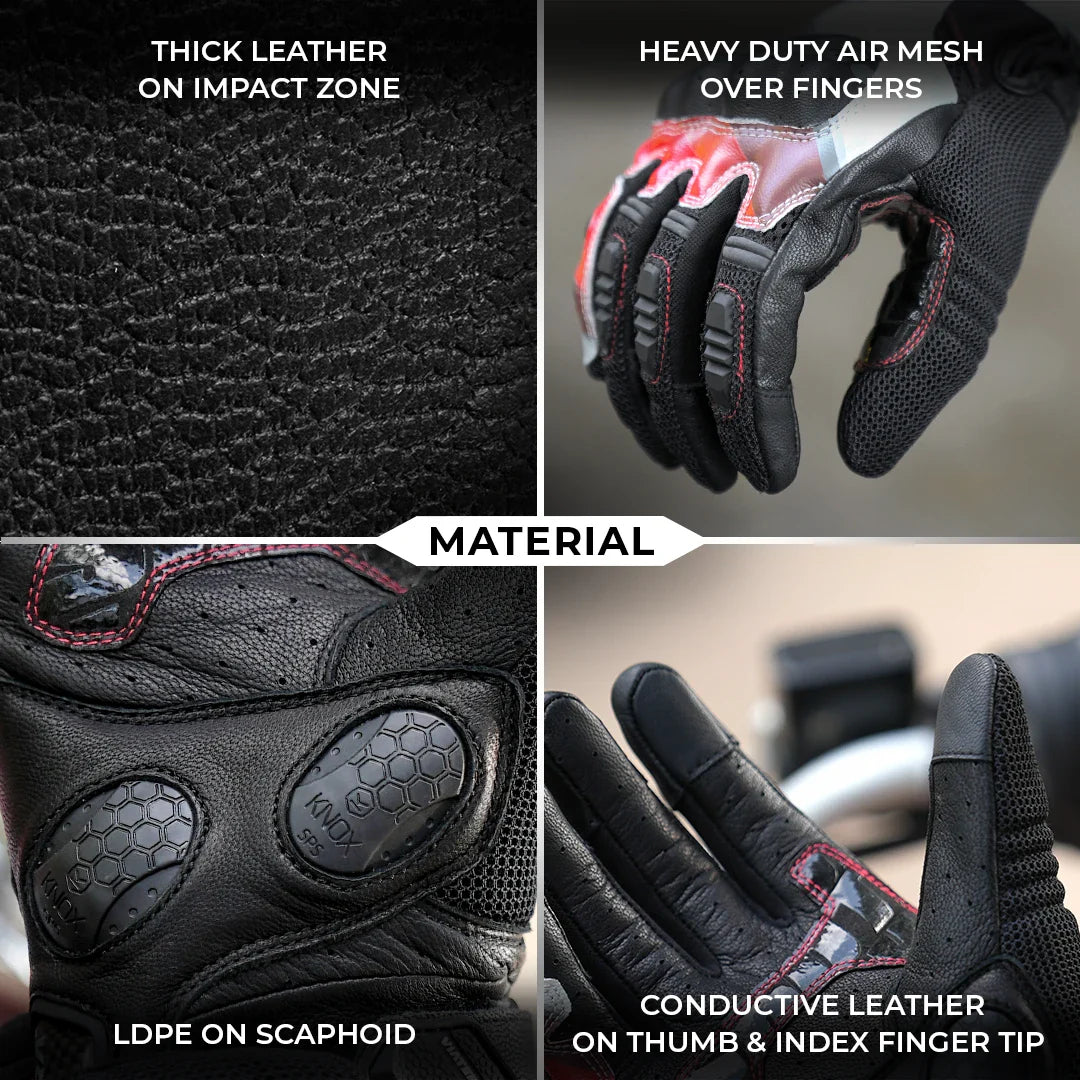 Viaterra Holeshot Pro Semi-Gauntlet Riding Gloves