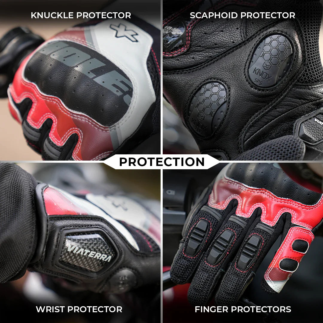 Viaterra Holeshot Pro Semi-Gauntlet Riding Gloves