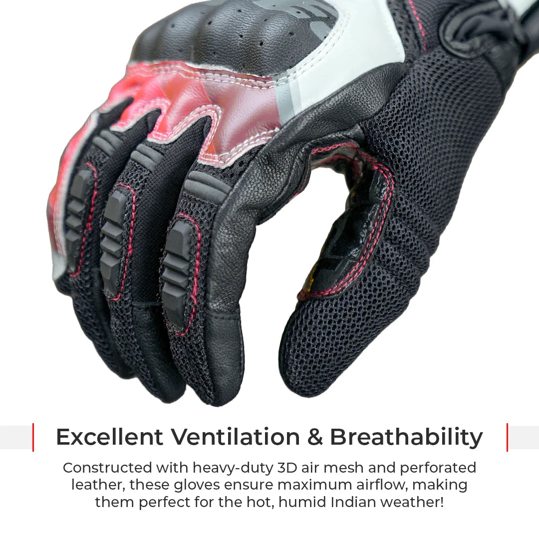 Viaterra Holeshot Pro Semi-Gauntlet Riding Gloves