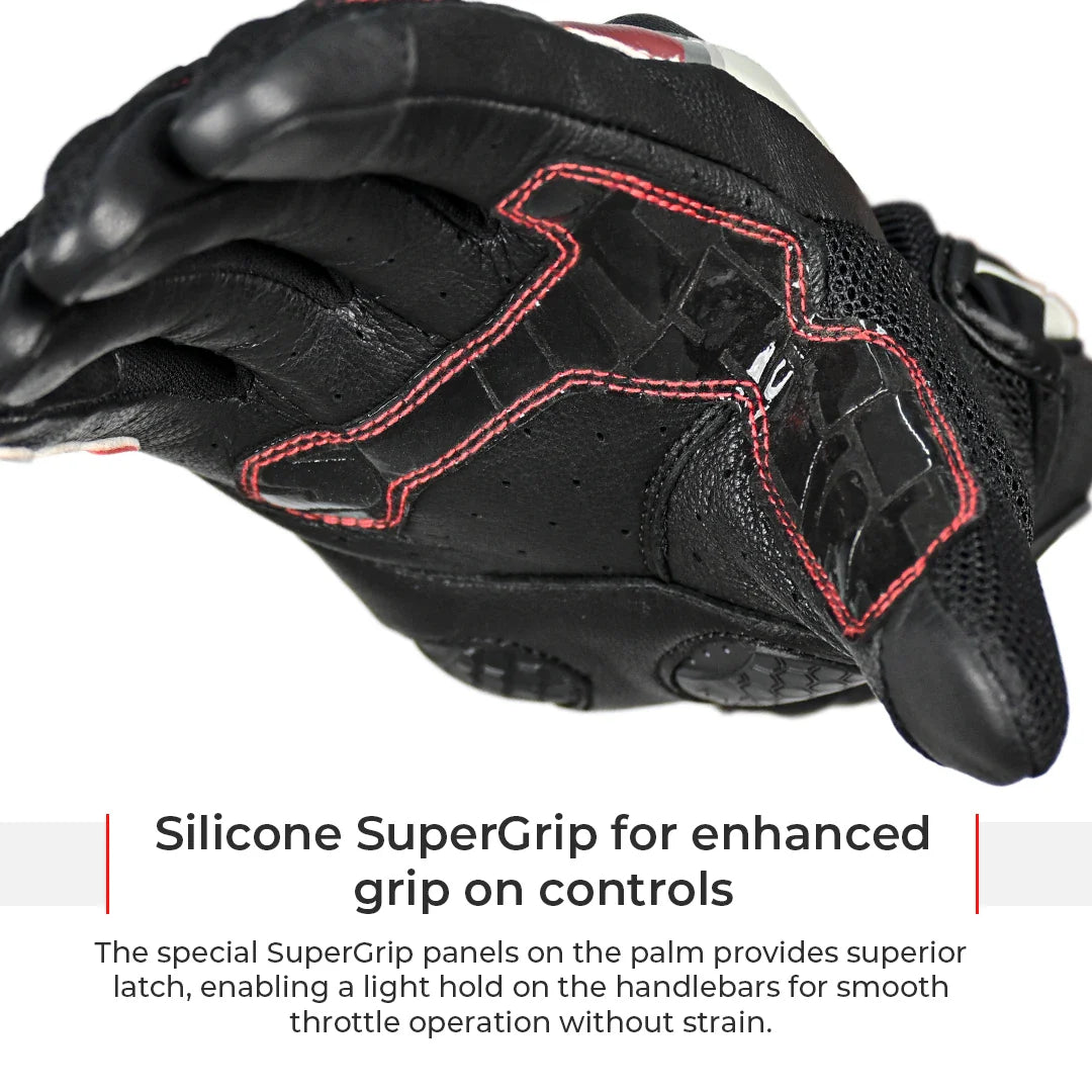 Viaterra Holeshot Pro Semi-Gauntlet Riding Gloves