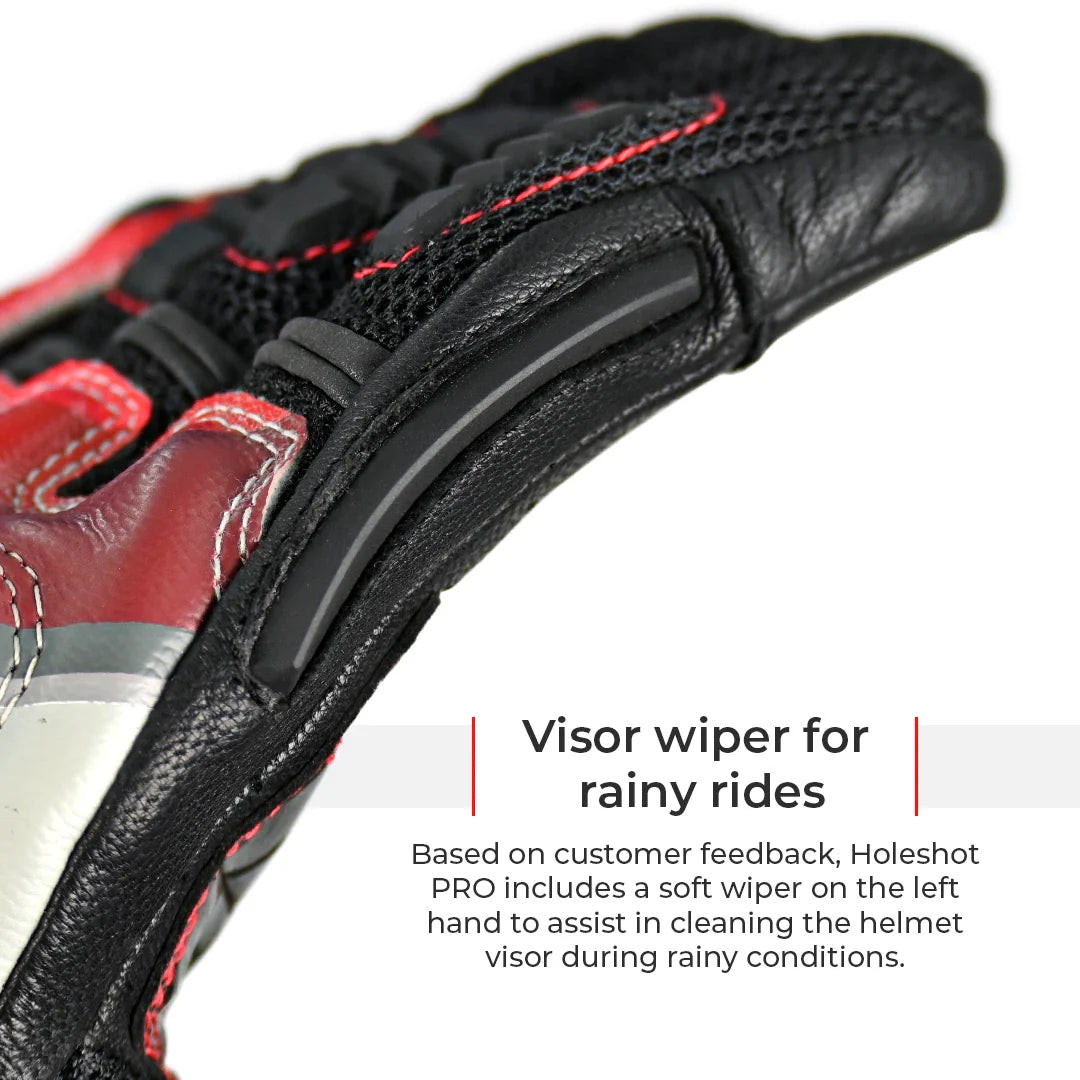 Viaterra Holeshot Pro Semi-Gauntlet Riding Gloves