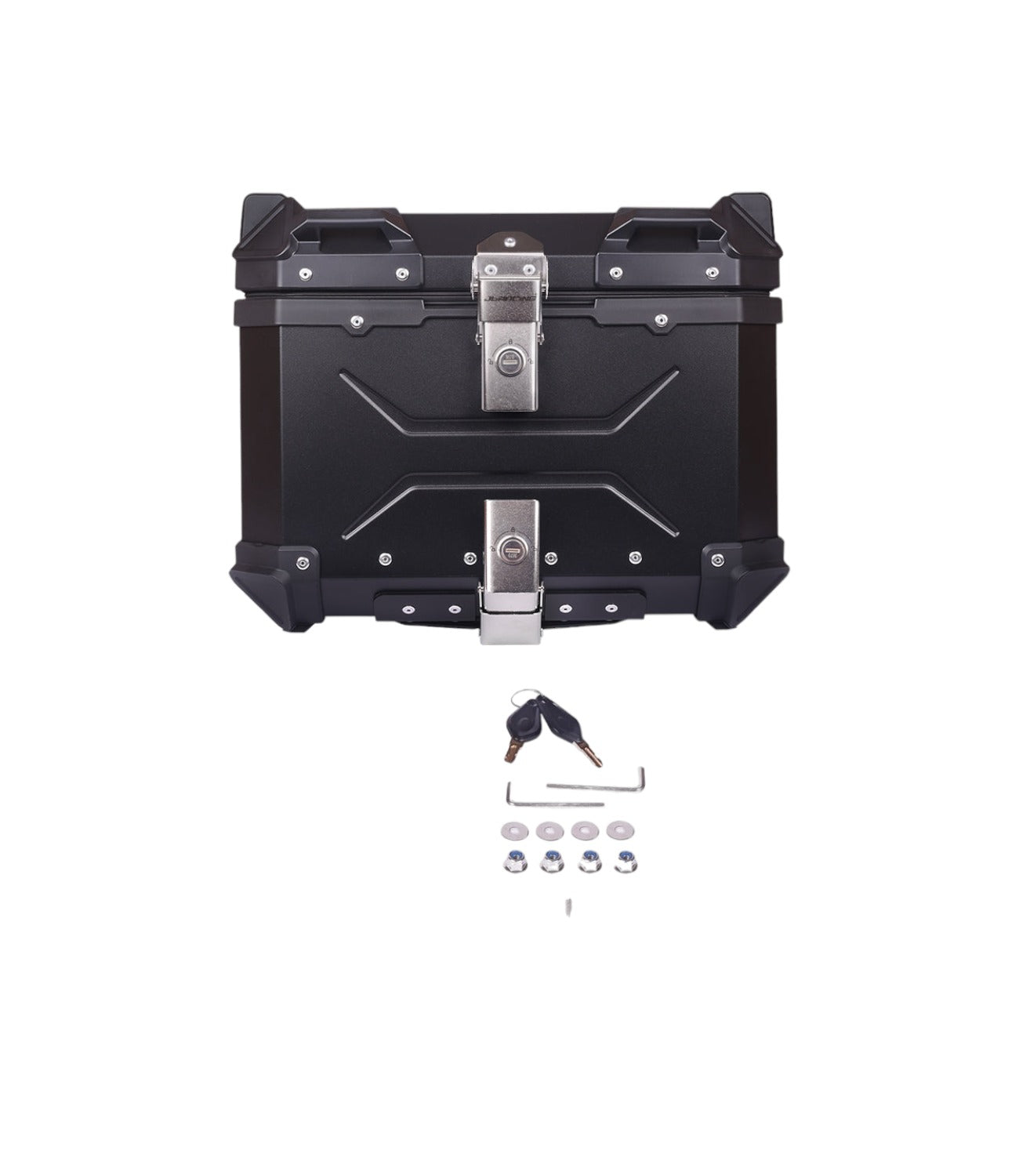 JB Racing Premium SPACE X Top Box 45L Black - Aluminium