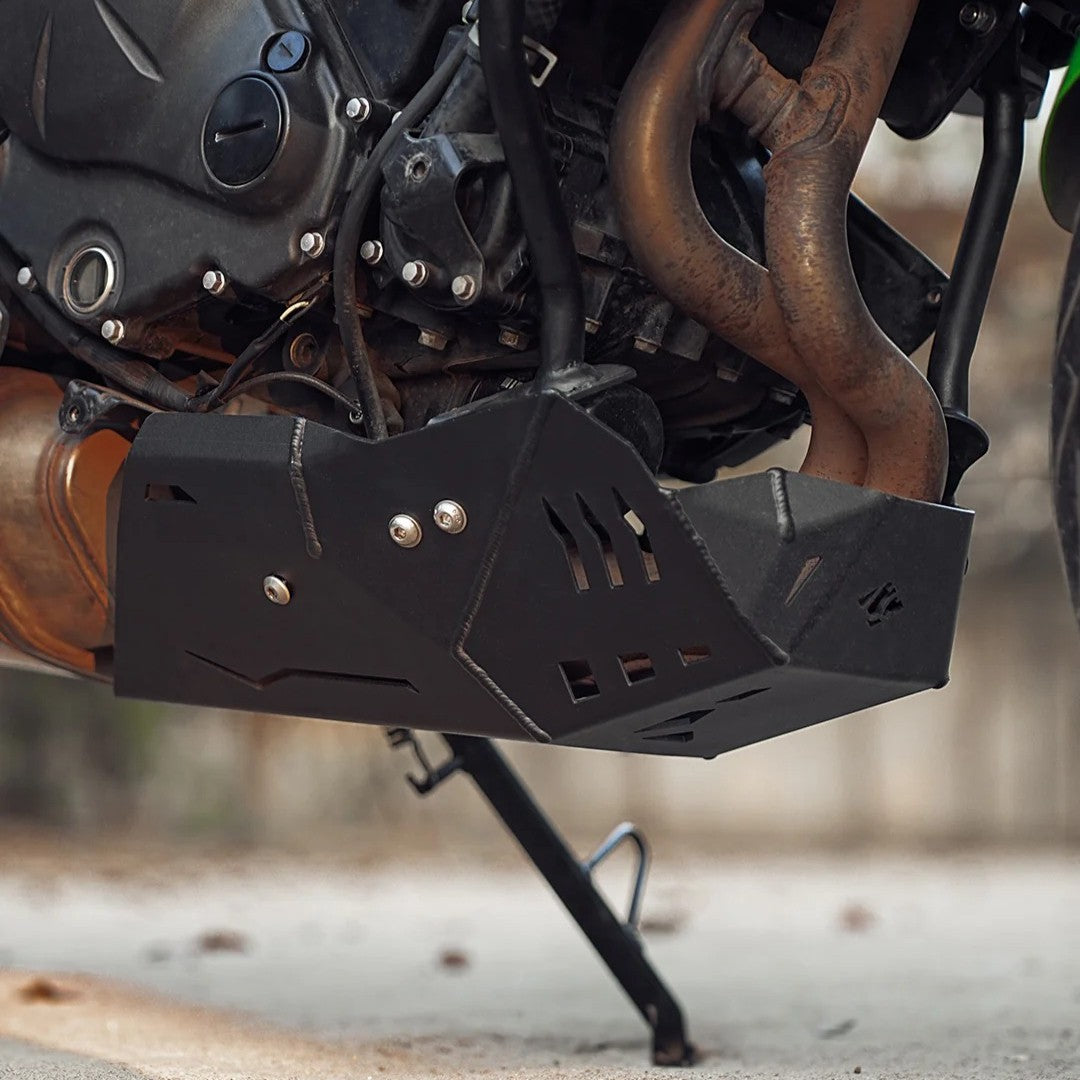 LCB Vambrace Bash Plate Black For Kawasaki Versys 650
