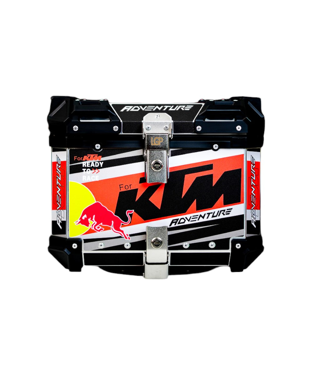 LGP Premium Aluminium KTM Graphics Top Box & Panniers