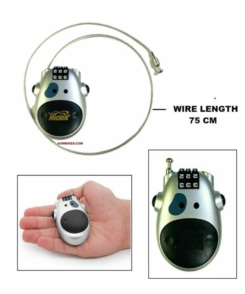 LGP 3 digit Anti Theft Helmet Lock Portable