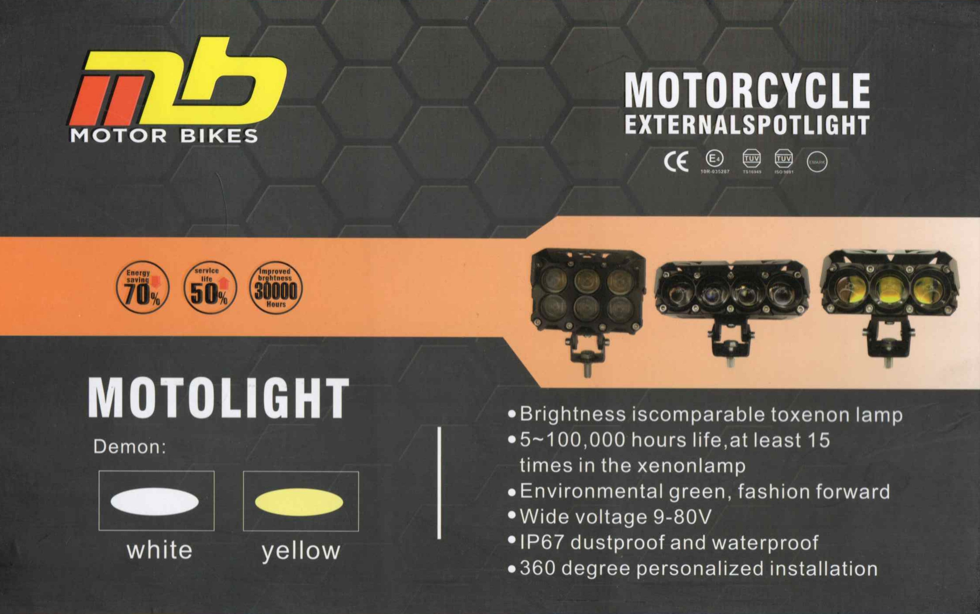 MB 6 LED Aux Light - 6 Months Warranty