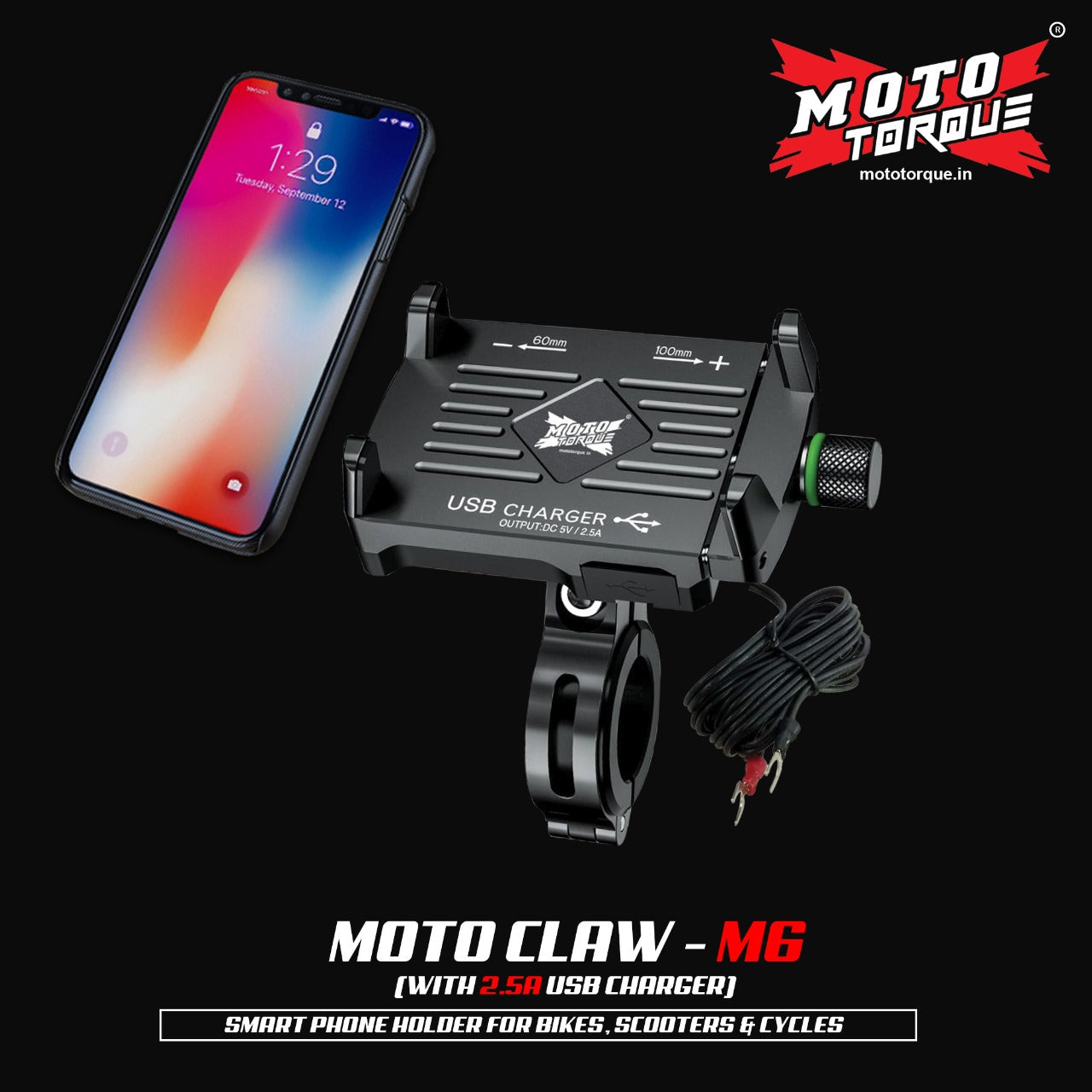 Moto Torque Moto Claw - M6 2.5A USB CHARGER