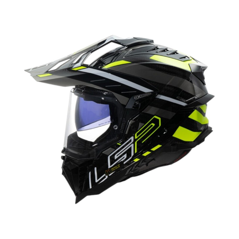 MX701 Explorer Carbon Edge Gloss Black Hi-Viz Yellow