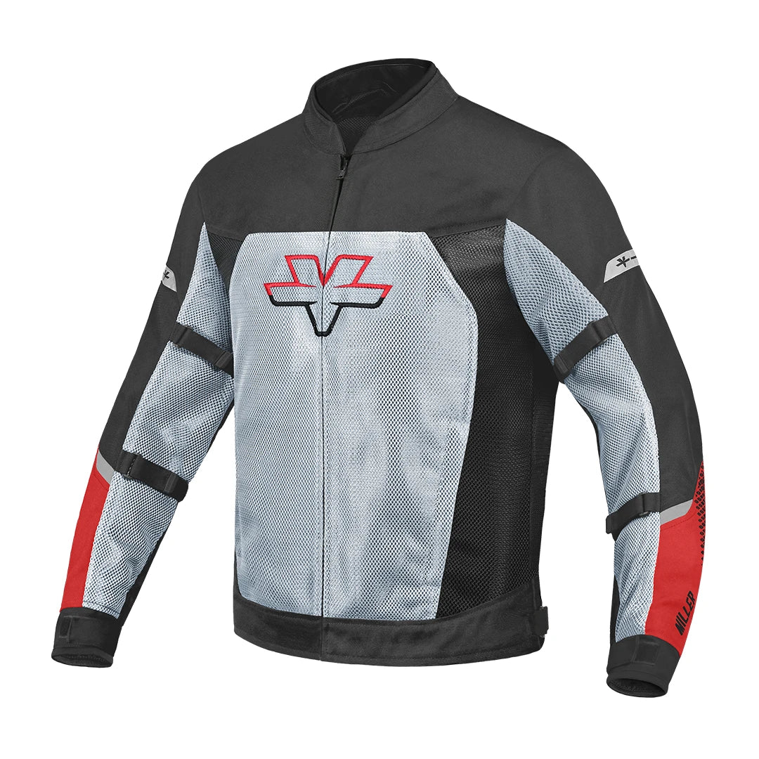 ViaTerra Miller Street Mesh Riding Jacket With Liners - Red