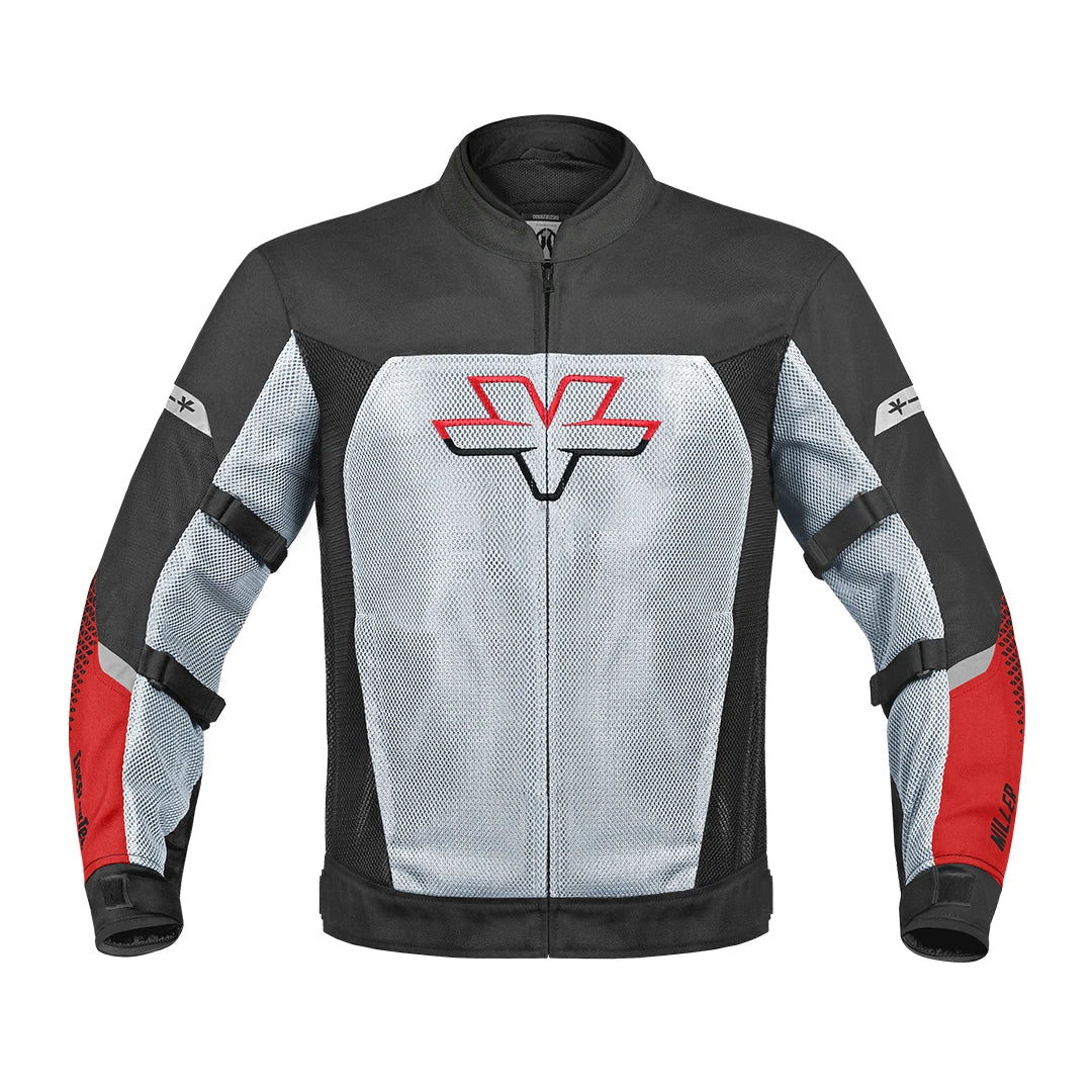 ViaTerra Miller Street Mesh Riding Jacket With Liners - Red