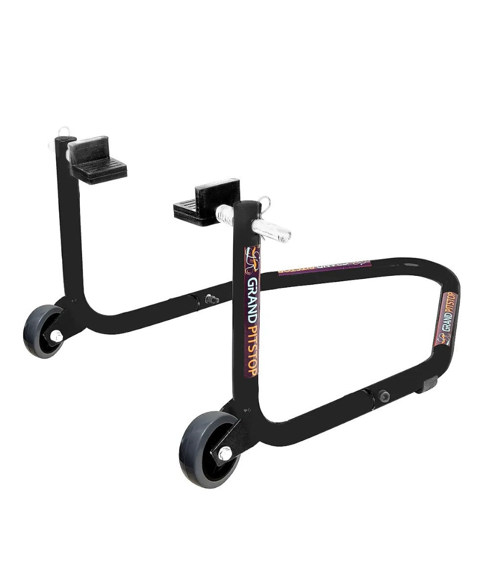 Grand Pitstop Dismantable Standard Rear Paddock Stand without Skate Wheels - Black