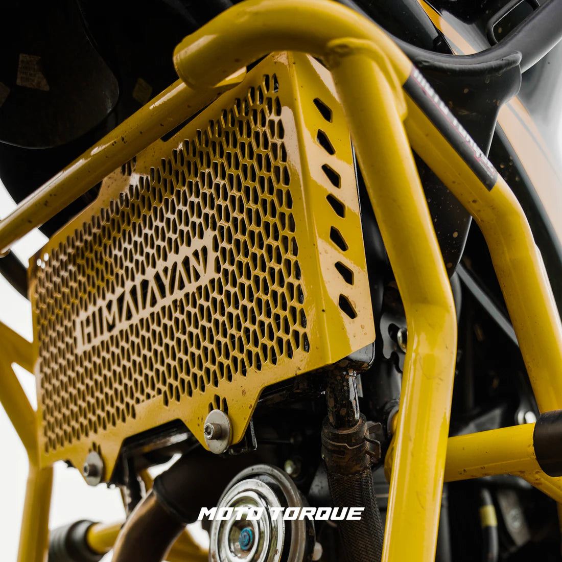Moto Torque Radiator Guard For Royal Enfield Himalayan 450 (Mild Steel)