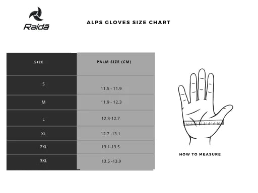 Raida Alps Waterproof Gloves (Black)