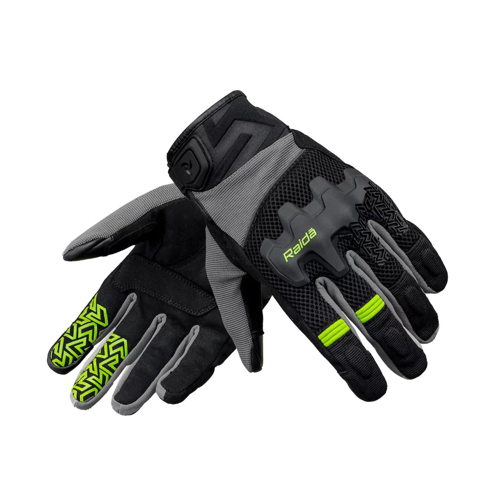 Raida Drift Motorcycle Gloves - Hi-Viz