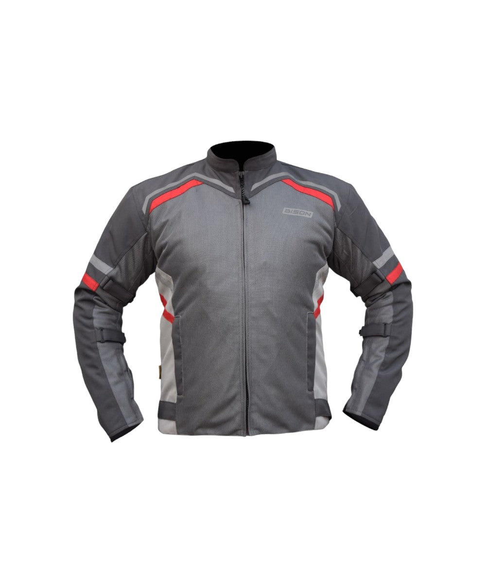 Bison Raptor V.2 – Grey/Red Jacket