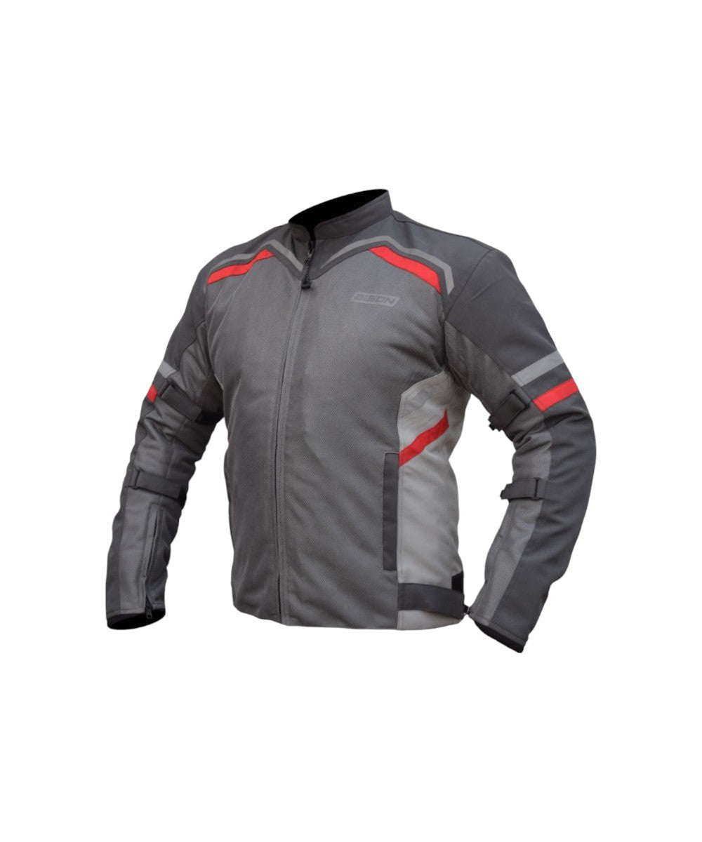 Bison Raptor V.2 – Grey / Red Jacket