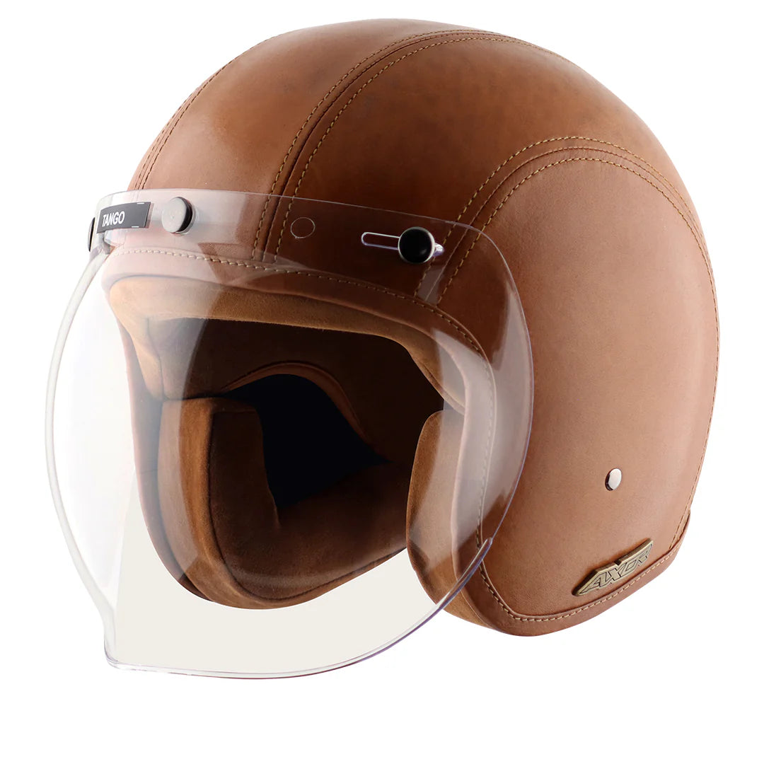 Axor Retro Jet Leather Helmet