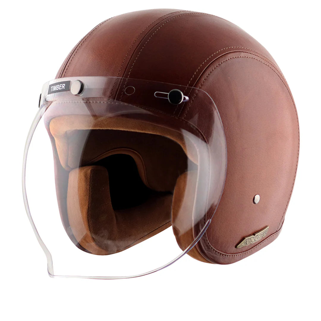 Axor Retro Jet Leather Helmet