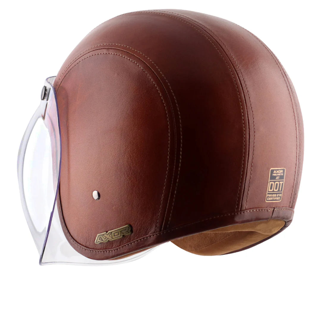 Axor Retro Jet Leather Helmet