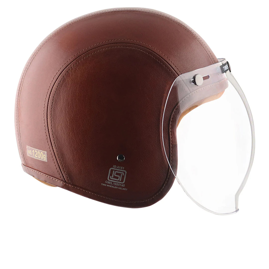 Axor Retro Jet Leather Helmet