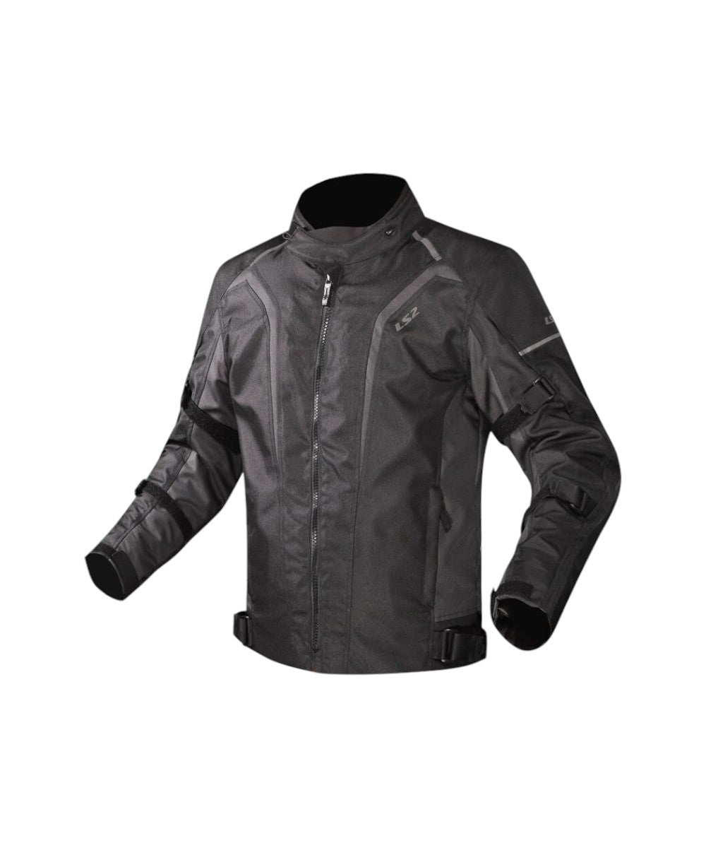 LS2 Sepang Black Grey Red Riding Jacket - L2