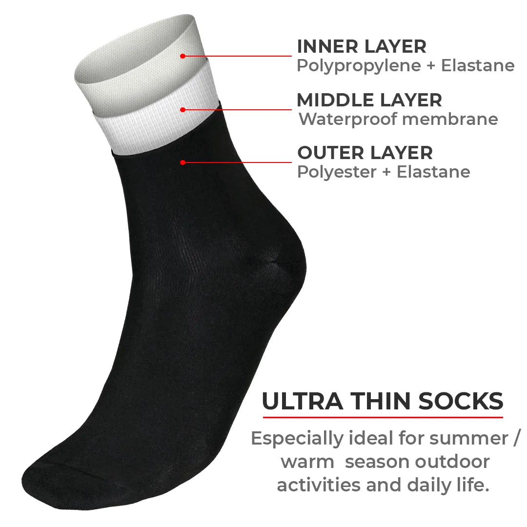 VIATERRA RANDY SUN – Ultra Thin Waterproof Sock Mid Calf