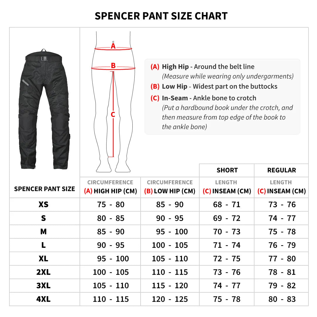 VIATERRA  SPENCER – Street Mesh Motorcycle Riding Pants