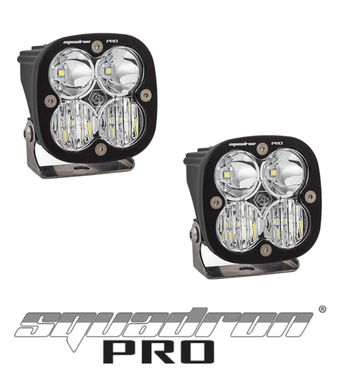 Baja Designs Squadron Pro LED Auxillary Lights - Black (Pair)