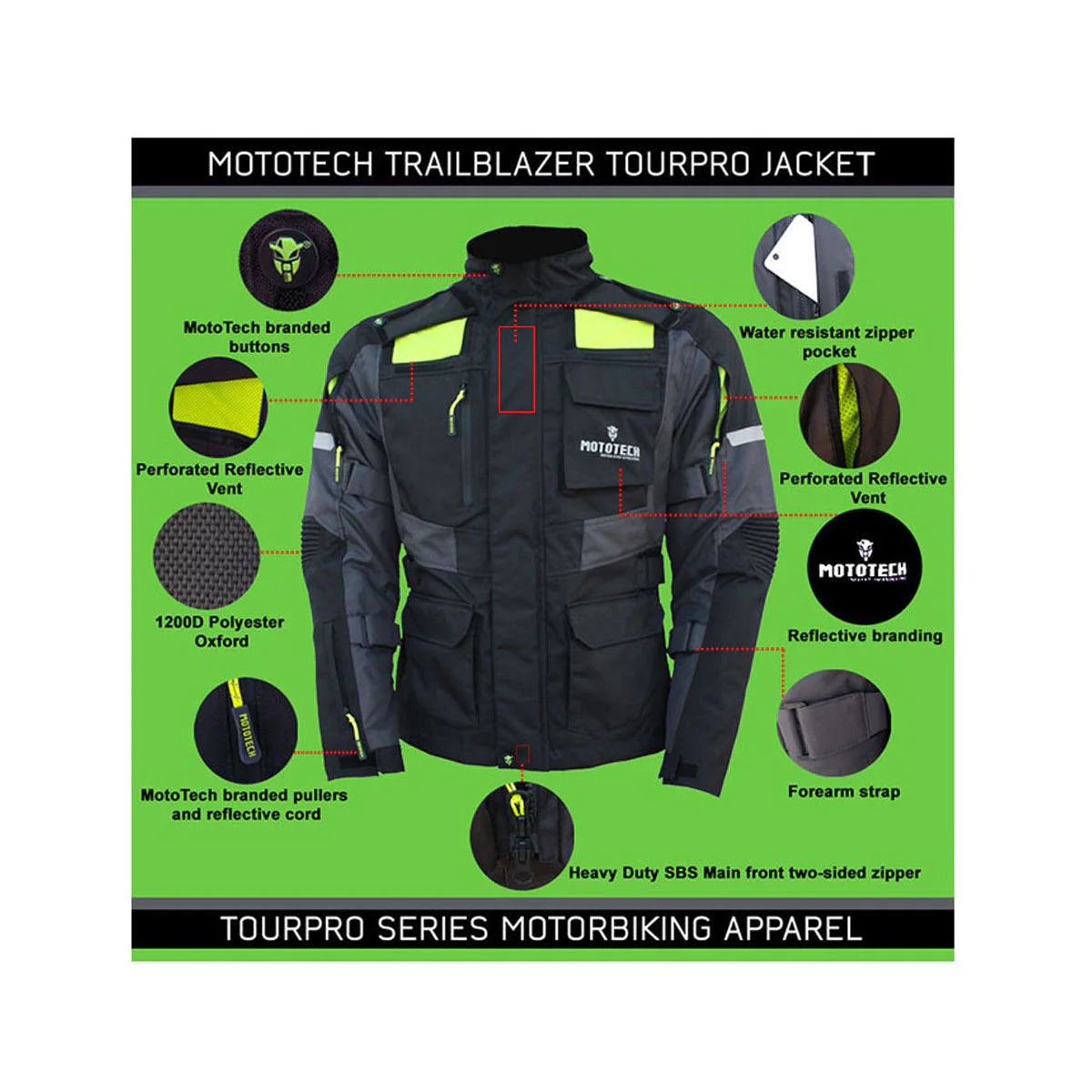 Mototech Trailblazer TourPro Riding Jacket - Level 2