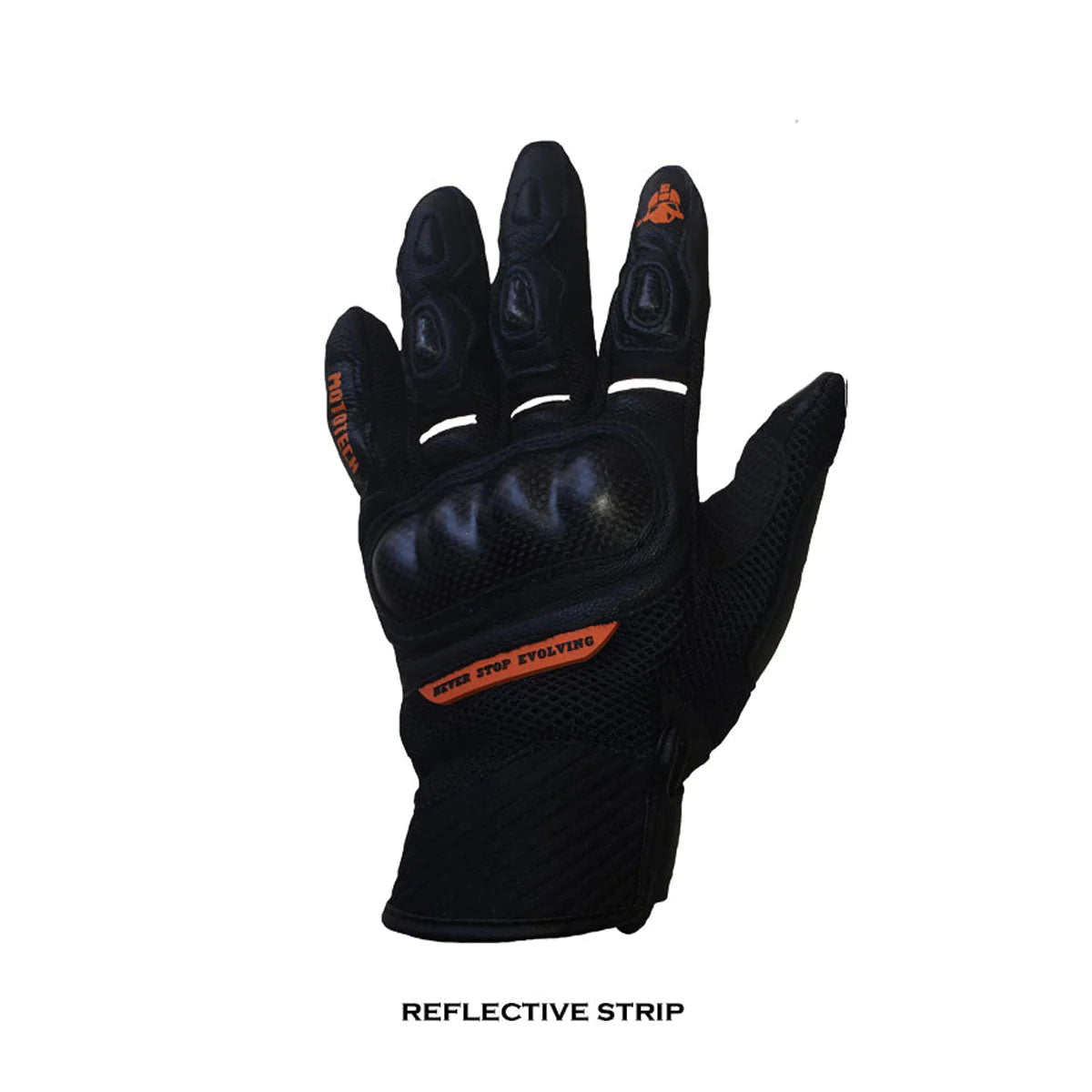Mototech Urbane - Short Carbon Riding Gloves - Orange