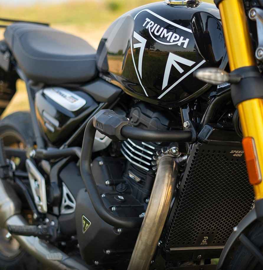 ZANA Crash Guard With Puck Slider For Triumph Scrambler 400 X