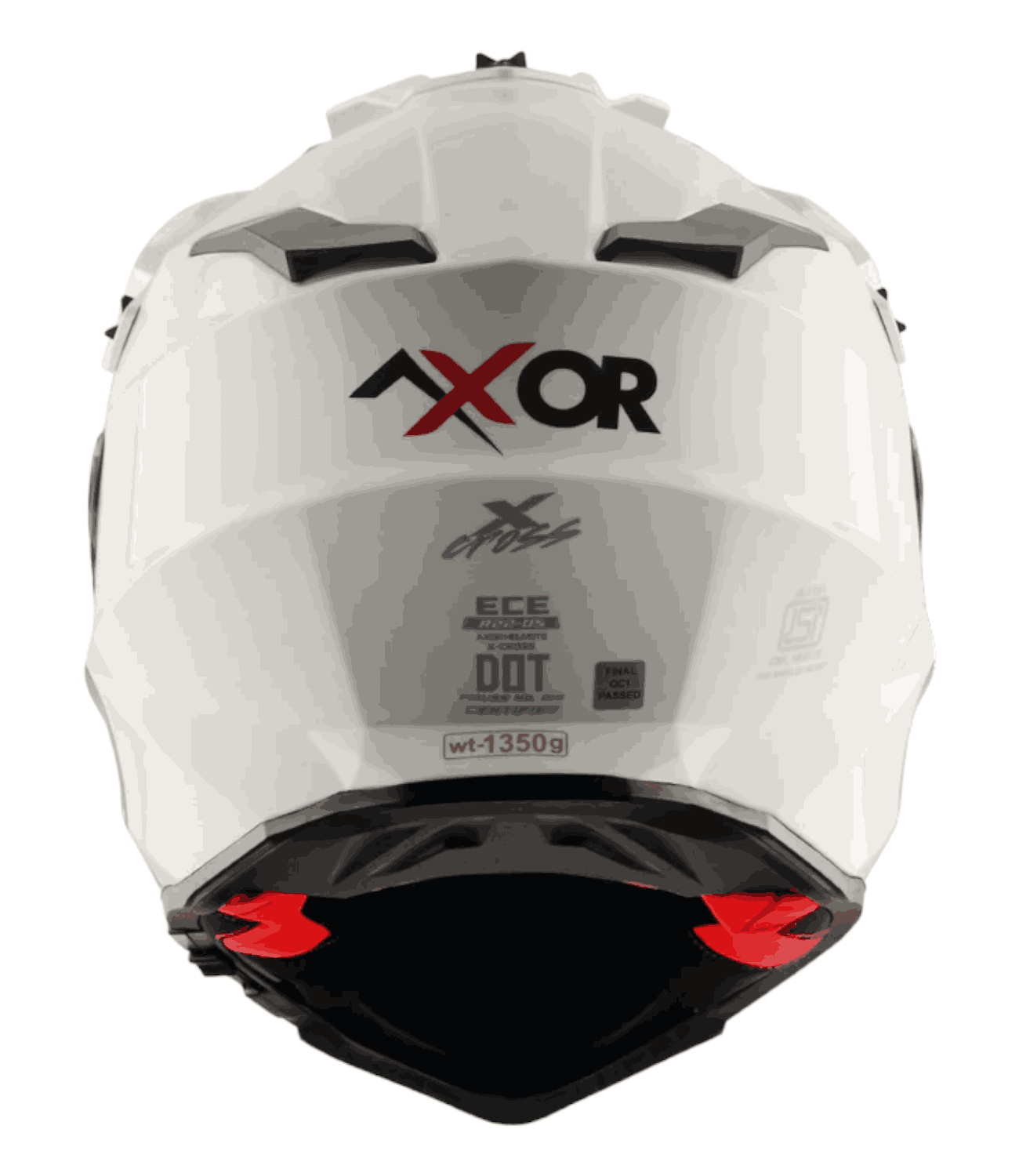 Axor X-Cross Dual Visor Helmet White