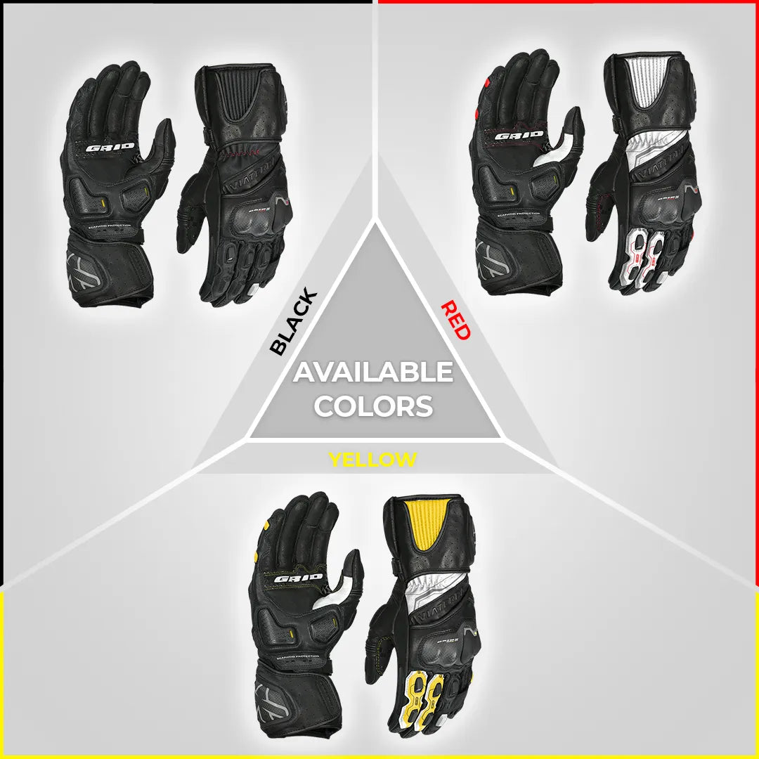 Viaterra Grid MK3 Full Gauntlet Riding Gloves