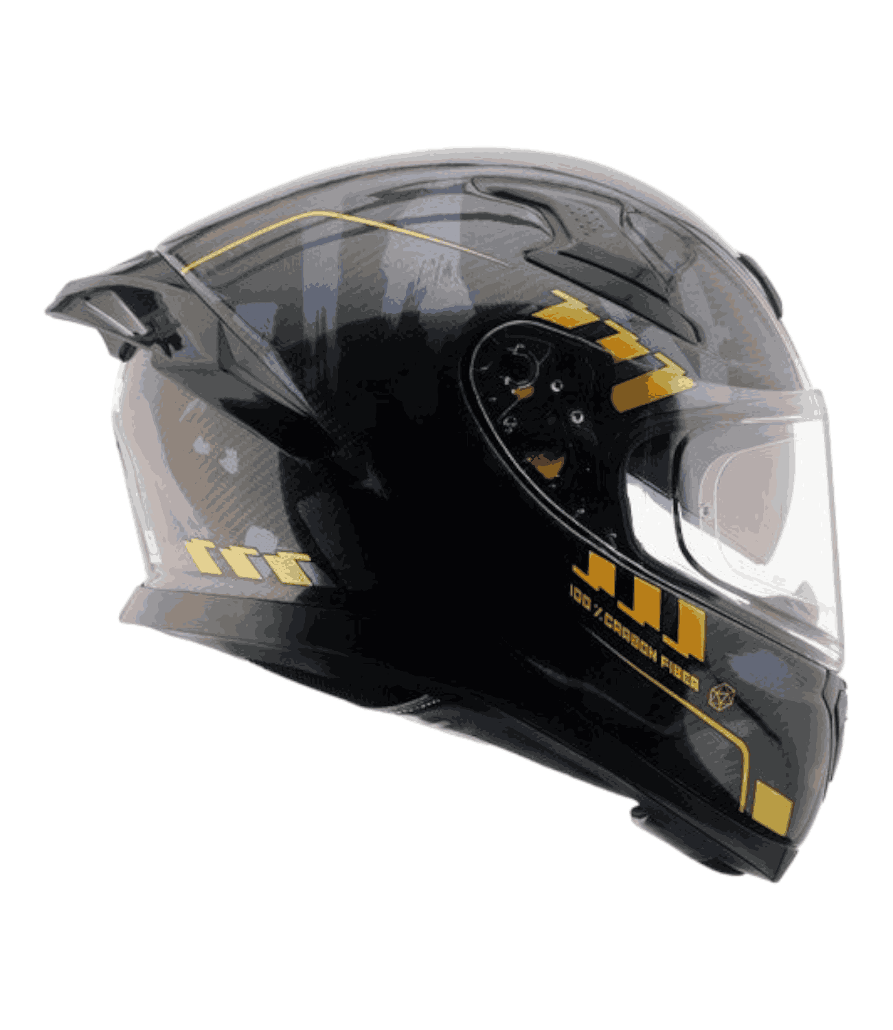 Axor Apex Carbon Small Checks Gloss Neon Yellow Helmet