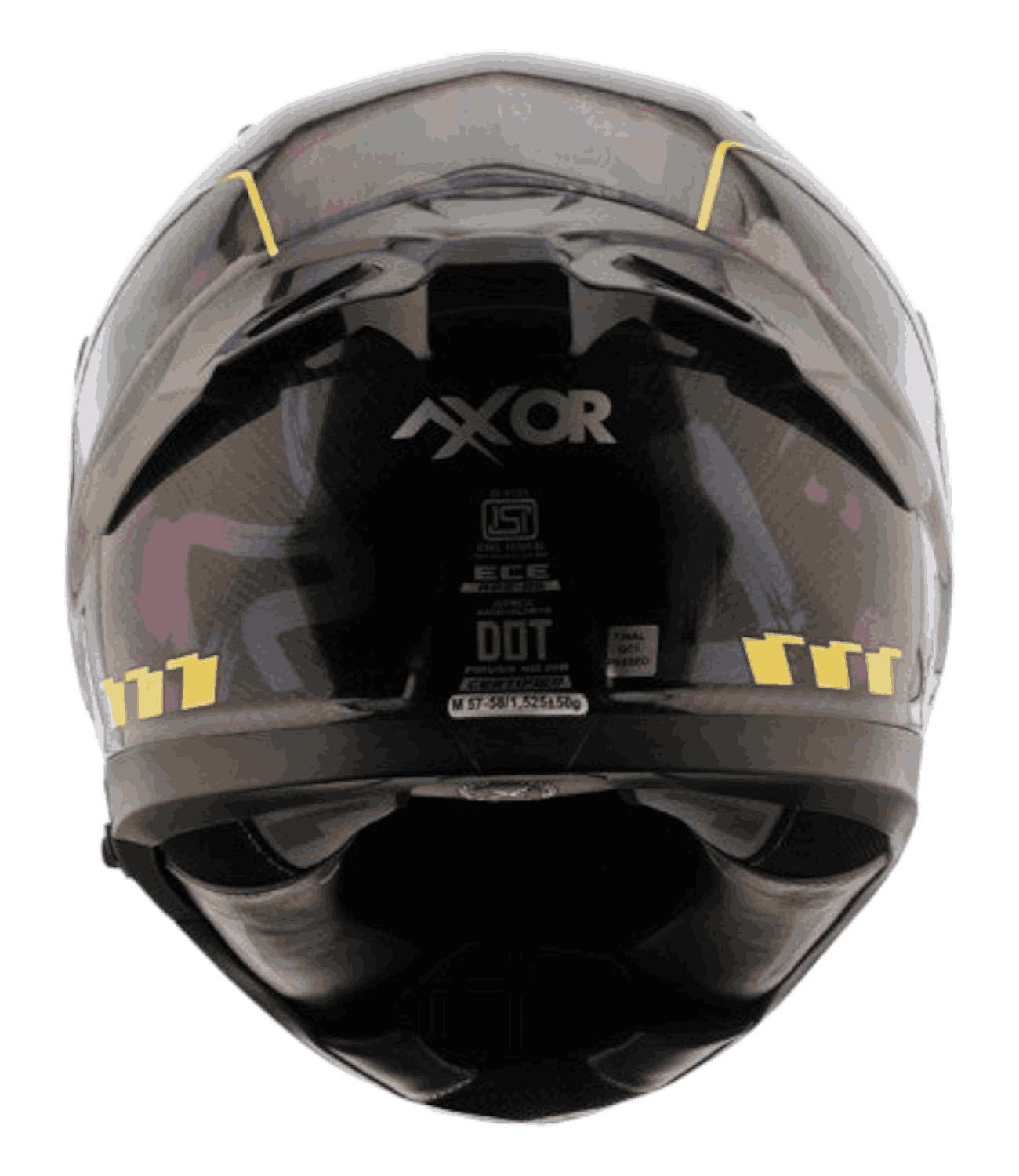 Axor Apex Carbon Small Checks Gloss Neon Yellow Helmet