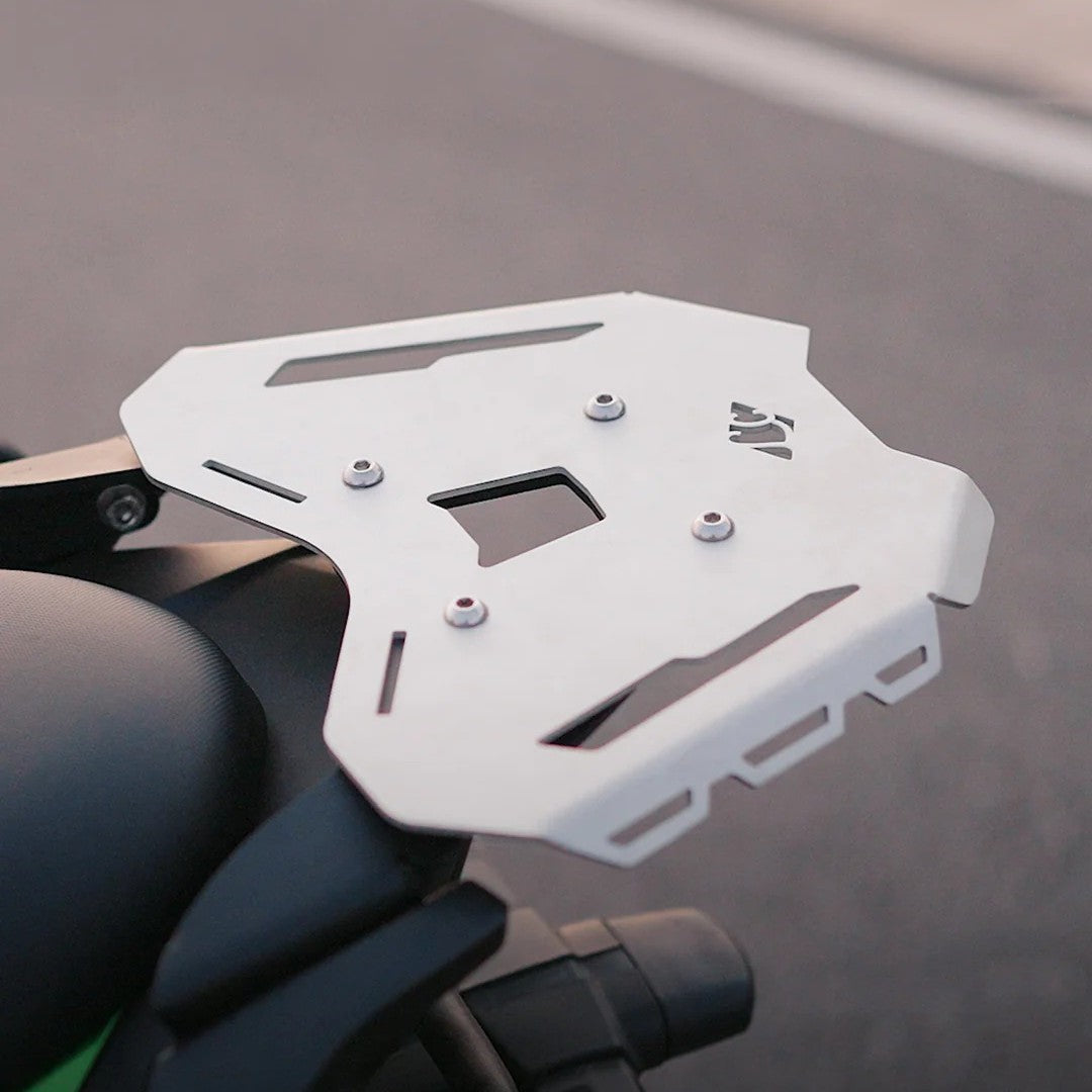 LCB Haulier Rear Carrier Silver For Kawasaki Versys 650