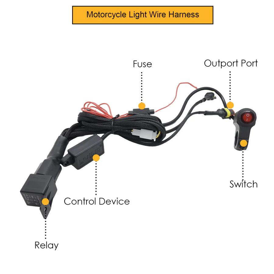 HJG 6 LED Round With Harness 60W