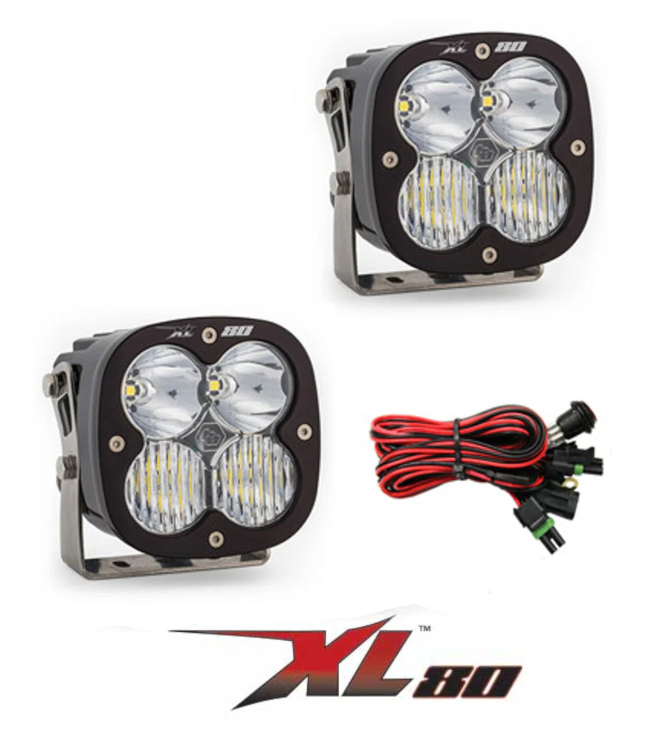 Baja Designs XL80 LED Auxiliary Lights - Black (Pair)